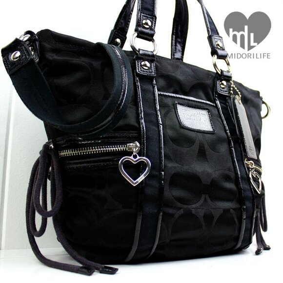 COACH Daisy Signature Poppy Crossbody Tote - Picture 3 of 14